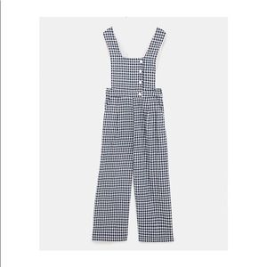 Zara Gingham Check Jumpsuit